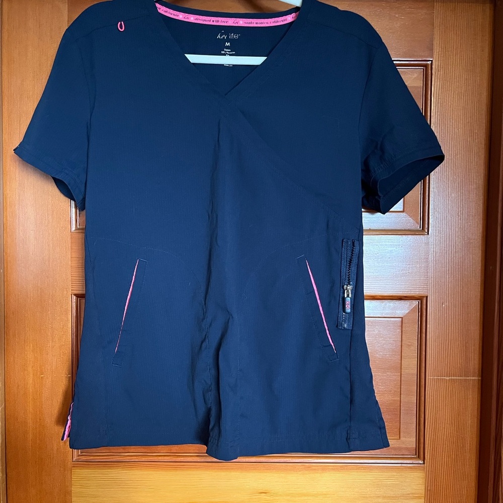 Navy Koi lite Philosophy scrub top